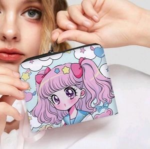 Anime Portable Change Purse Coin Purse Wallet Kawaii Cartoon Compact Y2K